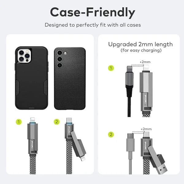 Power Cord 4-in-1 charging cable - Image 2